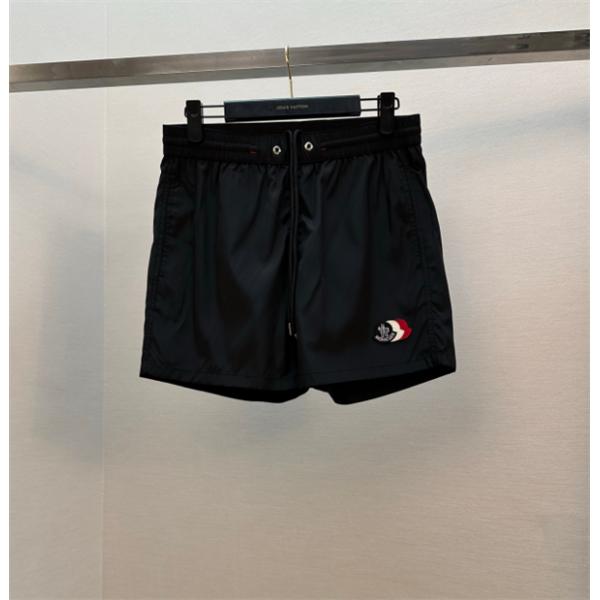 Moncler SS26 Patch Swim Shortsモンクレールスイムパンツコピー　【楽入夏シリーズ】レターロゴ×ドローコード ストレートフィット （メンズ）