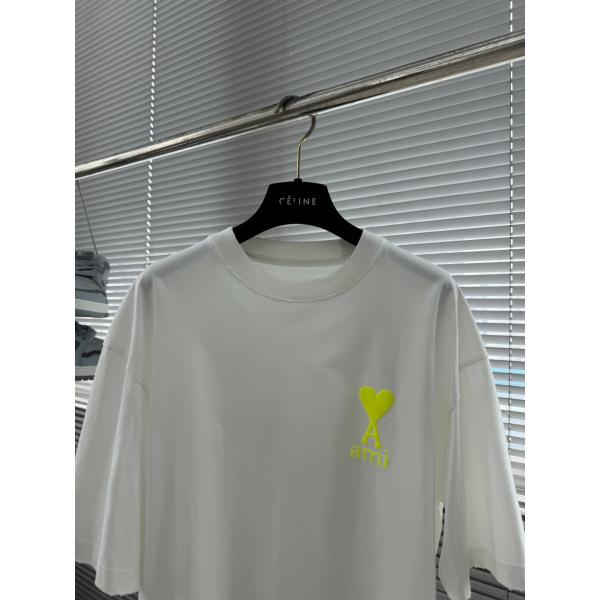 AMI PARIS アミ パリスtシャツコピー2026春夏 シンプルデザインホワイト色