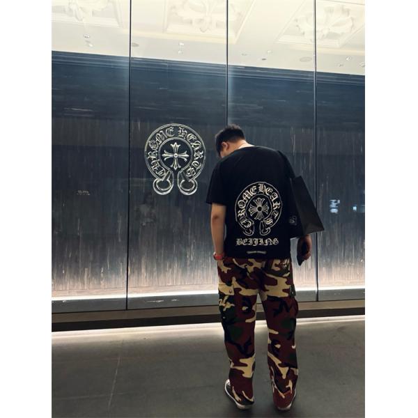お洒落快適Chrome Heartsクロムハーツtシャツコピー2色黒色ブルー個性的