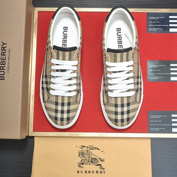2026新作 BURBERRY バーバリー ヴィンテージチェック ローカットスニーカー キャンバス レースアップシューズ