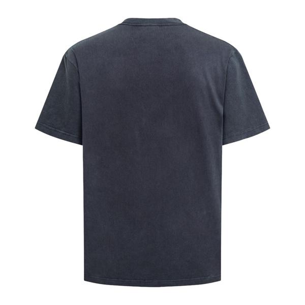 チャコールグレー 渋み DIOR ディオール コピー Tシャツ 胸ポケット ロゴパッチ クルーネック ゆったり 人気 トップス