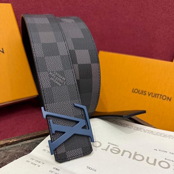 2026新作 LOUIS VUITTON ルイヴィトン ダミエグラフィット LVバックル レザーベルト リバーシブル仕様