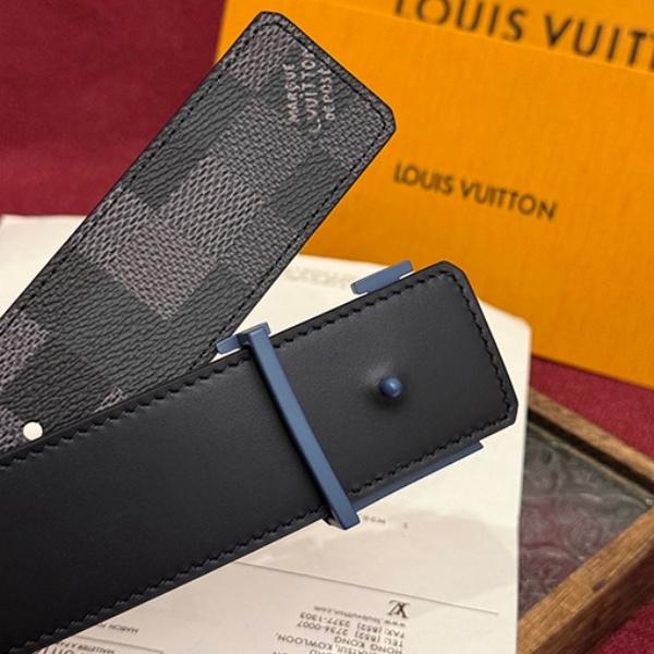 2026新作 LOUIS VUITTON ルイヴィトン ダミエグラフィット LVバックル レザーベルト リバーシブル仕様