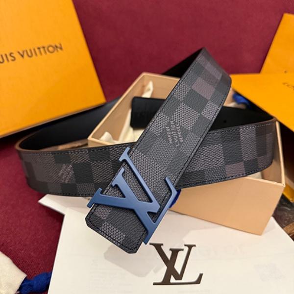 2026新作 LOUIS VUITTON ルイヴィトン ダミエグラフィット LVバックル レザーベルト リバーシブル仕様