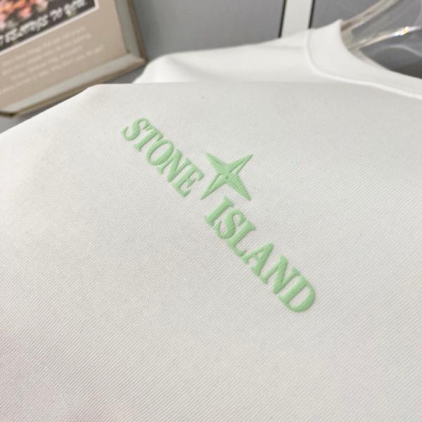 2026新作 STONE ISLAND ストーンアイランド コンパスバックプリント 半袖Tシャツ ミントロゴ コットンカットソー