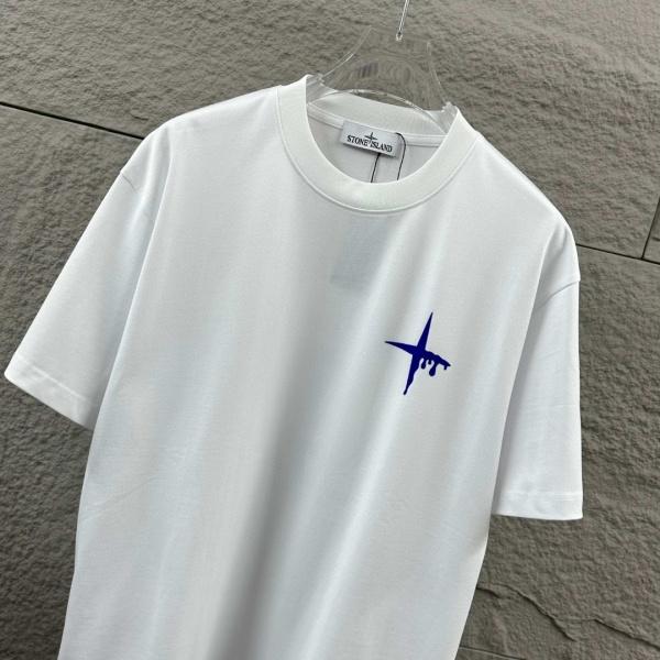 STONE ISLAND ストーンアイランド ドリップコンパス バックロゴ 半袖Tシャツ オーバーサイズ コットンカットソー