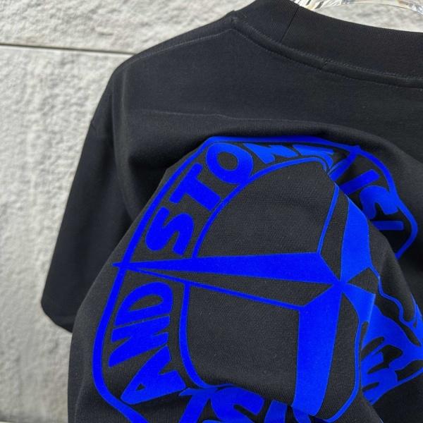 STONE ISLAND ストーンアイランド ドリップコンパス バックロゴ 半袖Tシャツ オーバーサイズ コットンカットソー