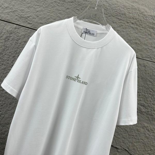 STONE ISLAND ストーンアイランド ヴィンテージコンパス バックプリント 半袖Tシャツ ルーズフィット コットンカットソー