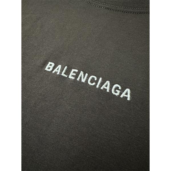 コーヒー色超人気 バレンシアガtシャツスーパーコピーBalenciaga  26ss logo刺繡