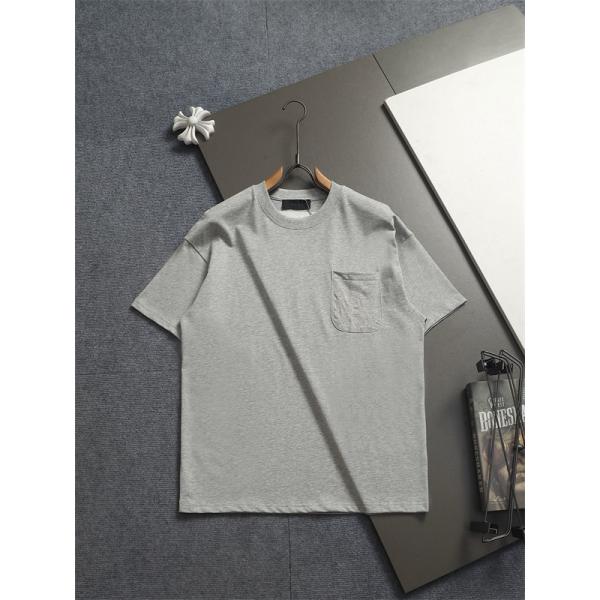 ロゴ刺繍 ポケットデザイン 半袖 AMIRI アミリ コピー Tシャツ ルーズフィット コットンカットソー