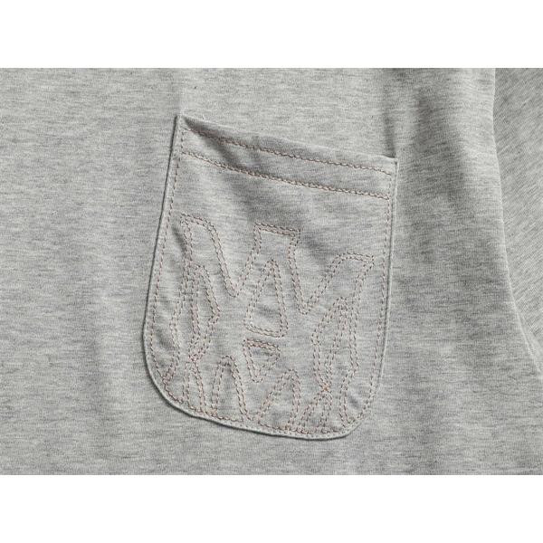 ロゴ刺繍 ポケットデザイン 半袖 AMIRI アミリ コピー Tシャツ ルーズフィット コットンカットソー