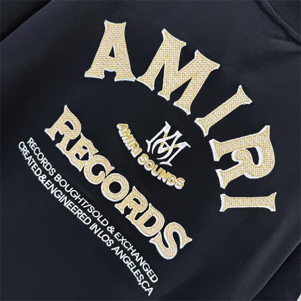 AMIRI SOUNDS ロゴ刺繍 半袖 AMIRI アミリ コピー Tシャツ【2026夏トレンド】男女兼用