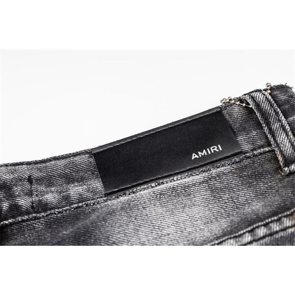 2026人気 ワッペンクラッシュデニム AMIRI アミリ コピー  ペイントウォッシュ ストリート スキニージーンズ 話題 売れ筋