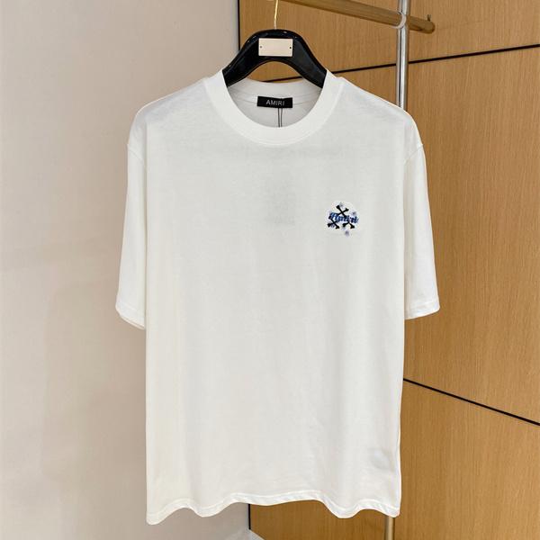 ミニロゴデザイン ルーズシルエット AMIRI アミリ コピー Tシャツ  ストリート人気 急上昇 話題アイテム 洗練コーデ映え