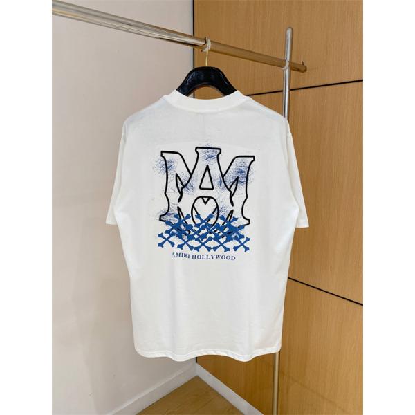 ミニロゴデザイン ルーズシルエット AMIRI アミリ コピー Tシャツ  ストリート人気 急上昇 話題アイテム 洗練コーデ映え