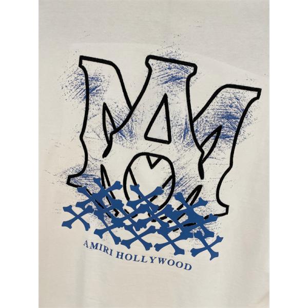 ミニロゴデザイン ルーズシルエット AMIRI アミリ コピー Tシャツ  ストリート人気 急上昇 話題アイテム 洗練コーデ映え