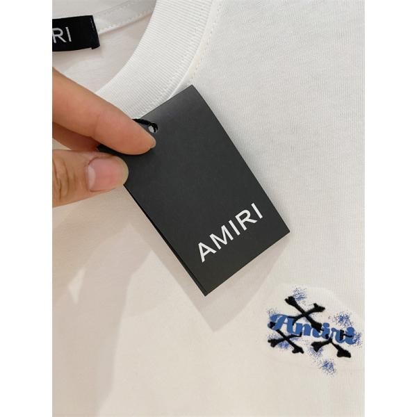 ミニロゴデザイン ルーズシルエット AMIRI アミリ コピー Tシャツ  ストリート人気 急上昇 話題アイテム 洗練コーデ映え
