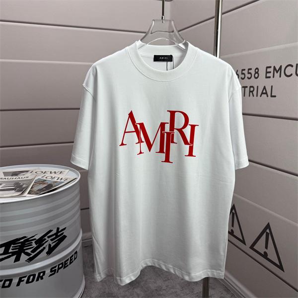 AMIRI アミリ コピー Tシャツ ビッグロゴ  オーバーサイズ 洗練シルエット モード映え コーデ主役級