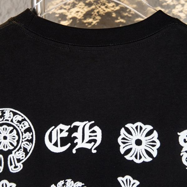 CHROME HEARTS クロムハーツ 2026限定 マルチモチーフバックプリント クルーネック 半袖Tシャツ クロスロゴ オーバーサイズ メンズ レディース