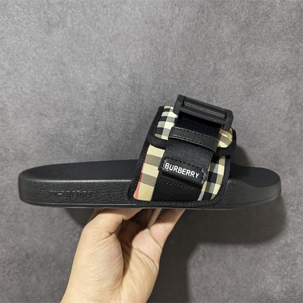 【2026夏新作】クラシックチェック スリッパ バーバリーサンダルコピーBurberry haymarket Vintage 