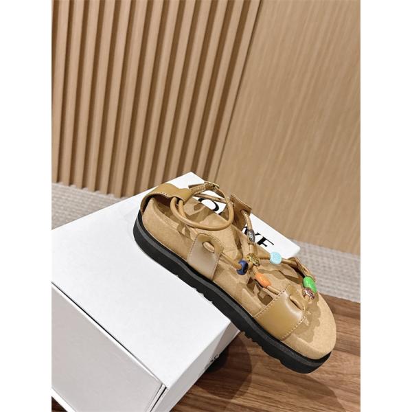 シンプル＆個性派LOEWE Pebble Beads Fussbett  ロエベサンダルレディースコピー4cm