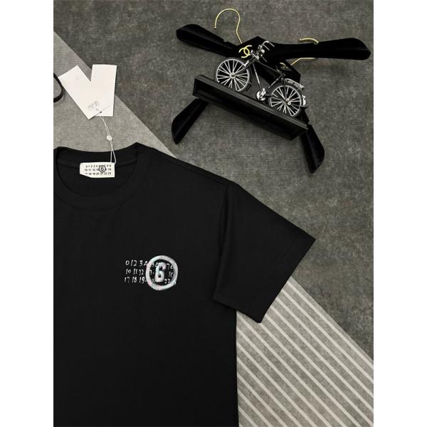 ワンポイントロゴ ミニマル系 人気 Maison Margiela メゾンマルジェラ コピー Tシャツ 高見え カジュアル メンズ レディース