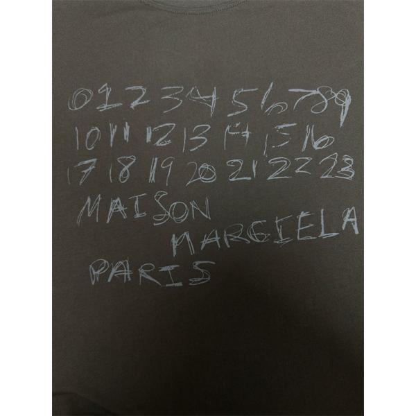 手書きロゴデザイン Vintage風 韓国系 メンズ レディース Maison Margiela メゾンマルジェラ コピー Tシャツ 話題