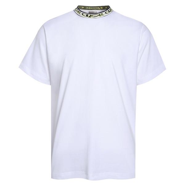 DIOR ディオール 2026 ロゴジャカード ネックライン 半袖Tシャツ ラグジュアリー ミニマル クルーネック ストレッチ カットソー メンズ レディース