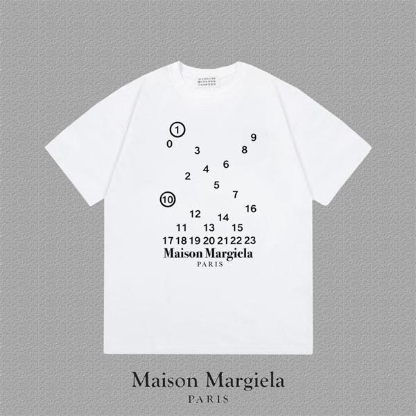 ナンバーロゴプリント ミニマルモード 人気 Maison Margiela メゾンマルジェラ コピー Tシャツ メンズ レディース