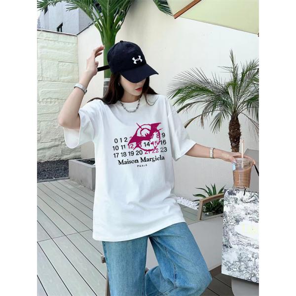 ロゴデザイン アートプリント ルーズフィット ストリート Maison Margiela メゾンマルジェラ コピー Tシャツ 爆売れ