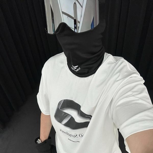 BALENCIAGA バレンシアガ 2026 360 Sunglasses グラフィックプリント 半袖Tシャツ オーバーフィット ロゴデザイン モード ストリート カジュアル メンズ レディース
