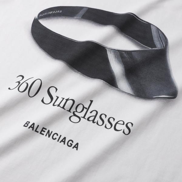 BALENCIAGA バレンシアガ 2026 360 Sunglasses グラフィックプリント 半袖Tシャツ オーバーフィット ロゴデザイン モード ストリート カジュアル メンズ レディース