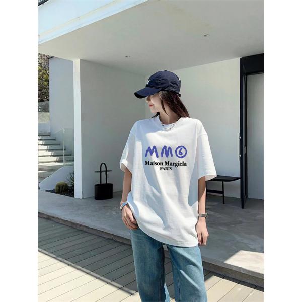 人気上昇中 Maison Margiela メゾンマルジェラ コピー 半袖カットソー グラフィックロゴ モードカジュアル 男女対応