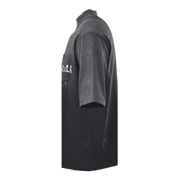 ハイネック半袖 Vintage加工 ダメージ風 Maison Margiela メゾンマルジェラ コピー Tシャツ モードストリート