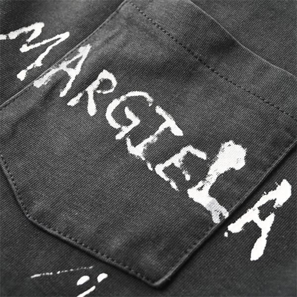 ハイネック半袖 Vintage加工 ダメージ風 Maison Margiela メゾンマルジェラ コピー Tシャツ モードストリート