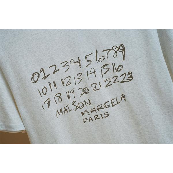 落書き風プリント ルーズフィット 爽やかサマー 男女兼用 Maison Margiela メゾンマルジェラ コピー 半袖カットソー