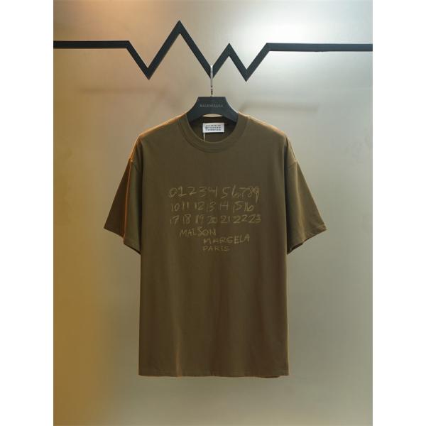 落書き風プリント ルーズフィット 爽やかサマー 男女兼用 Maison Margiela メゾンマルジェラ コピー 半袖カットソー