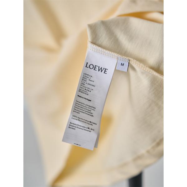 ワンポイント刺繍 コンパクト襟 きれいめ日常 激安 LOEWE ロエベ コピー Tシャツ レディース