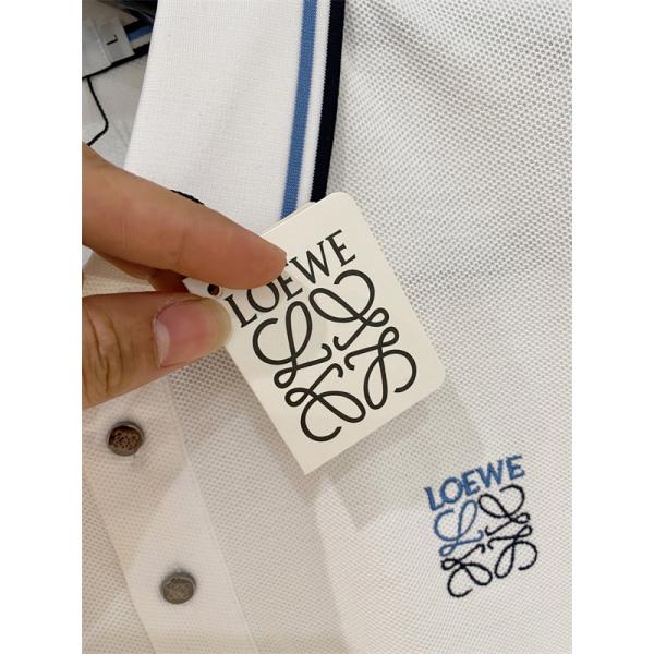 SNS話題 LOEWE ロエベ コピー 半袖ポロ メンズ ワンポイント刺繍 人気急上昇 大人カジュアル