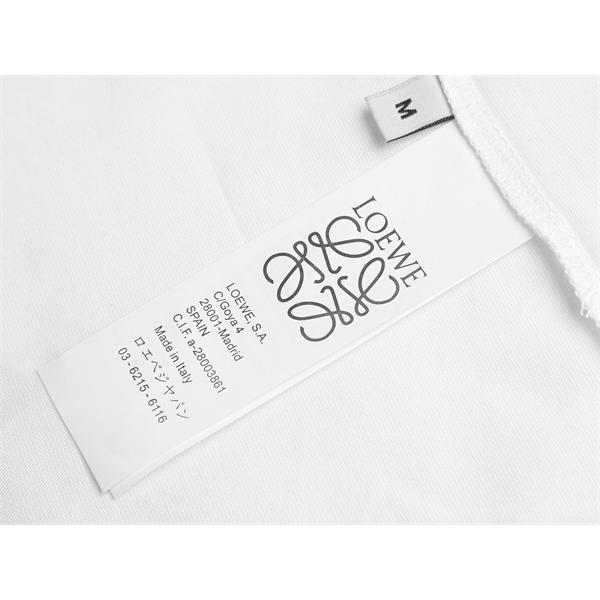 今季注目 LOEWE ロエベ コピー Tシャツ メンズ ワンポイント刺繍 半袖  ミニマル人気トップス