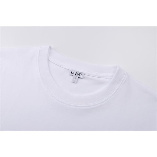 ロゴ型押し 大人に選ばれる 着回し抜群 人気加速中 LOEWE ロエベ コピー Tシャツ メンズ