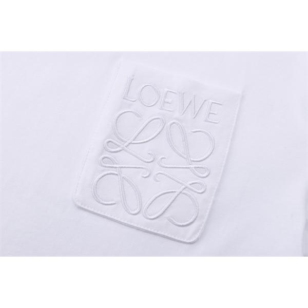 ロゴ型押し 大人に選ばれる 着回し抜群 人気加速中 LOEWE ロエベ コピー Tシャツ メンズ