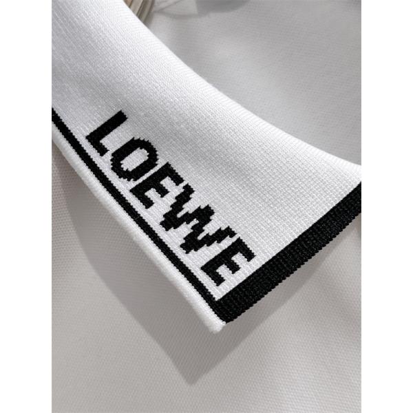 今売れている LOEWE ロエベ コピー 半袖ポロシャツ メンズ 刺繍ロゴ 襟ライン入り 一枚で決まる好印象トップス