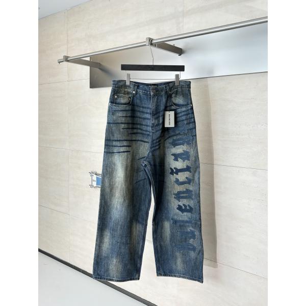 2026トレンド新作バレンシアガジーンズコピーBalenciagaユニセックスストリートファッションデニム