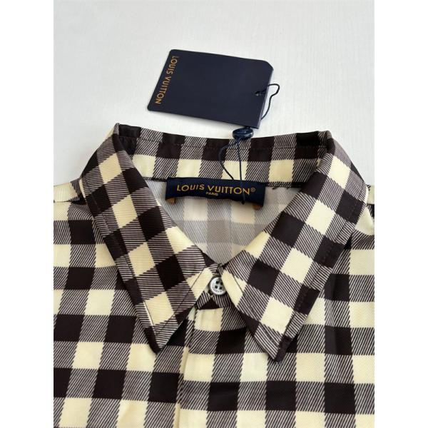 ルイ ヴィトン半袖シャツスーパーコピーLouis Vuitton 26SS Damierカジュアルスタイル上品