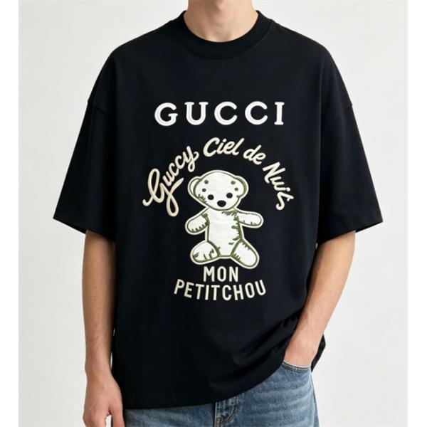 GUCCI  26ss 新作グッチtシャツスーパーコピーユニセックスストリートファッション個性的