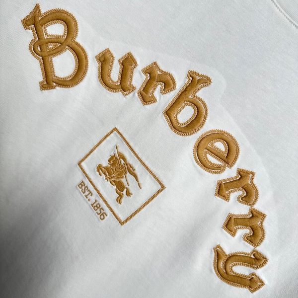 BURBERRY バーバリー ロゴ刺繍Tシャツ アーチロゴ エンブレム刺繍