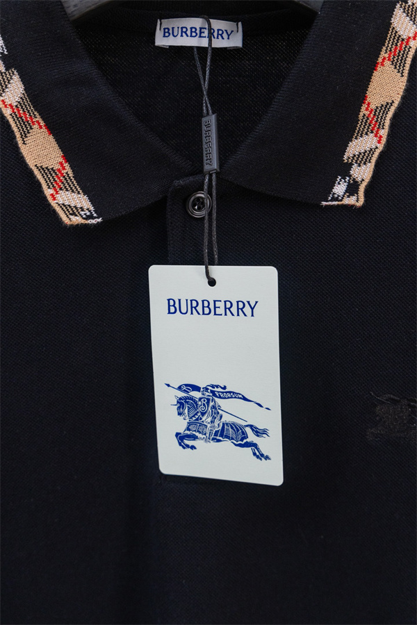 新作 チェック襟 半袖 メンズ BURBERRY バーバリー コピー ポロシャツ 人気アイテム 上品コーデ