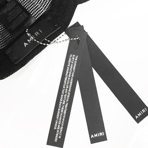 AMIRI アミリ ロゴ刺繍 メッシュキャップ トラッカーキャップ 通気設計 サイズ調整可能 ストリート カジュアル ユニセックス