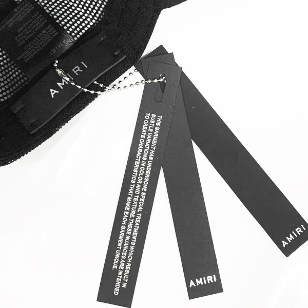 AMIRI アミリ MAモノグラム刺繍 メッシュキャップ トラッカーキャップ 立体ロゴ アジャスタブル仕様 ストリートアクセント